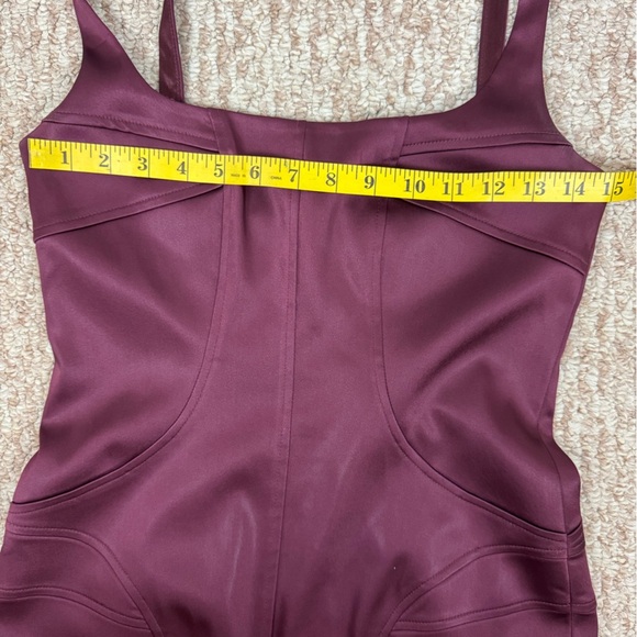 David Meister Purple Sleeveless Square Neck Gown. C38 - Picture 15 of 16